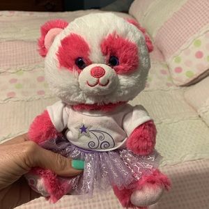 🤑 3/$15 Build a Bear Smallfrys Pink and White Mini Panda Bear 🤑